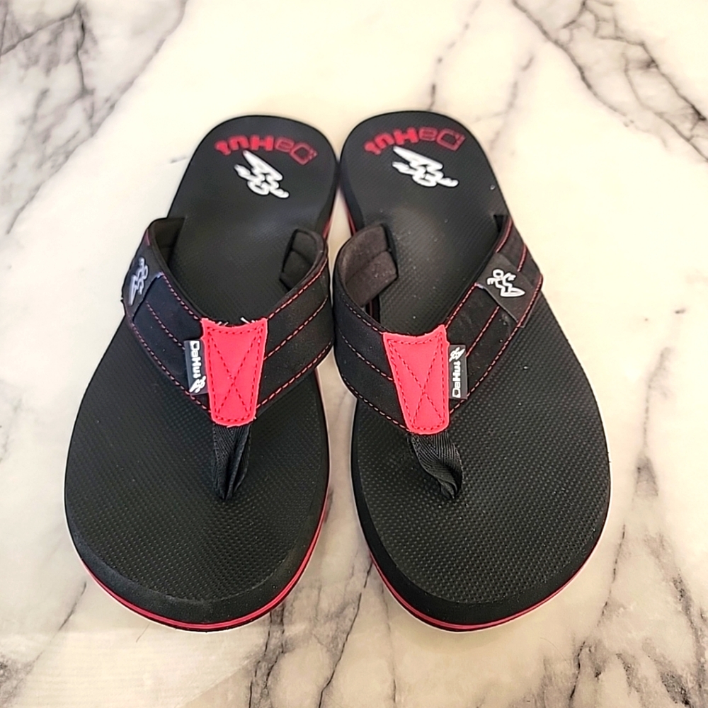 Da Hui Black And Red Sandals Size Mens 9.5
